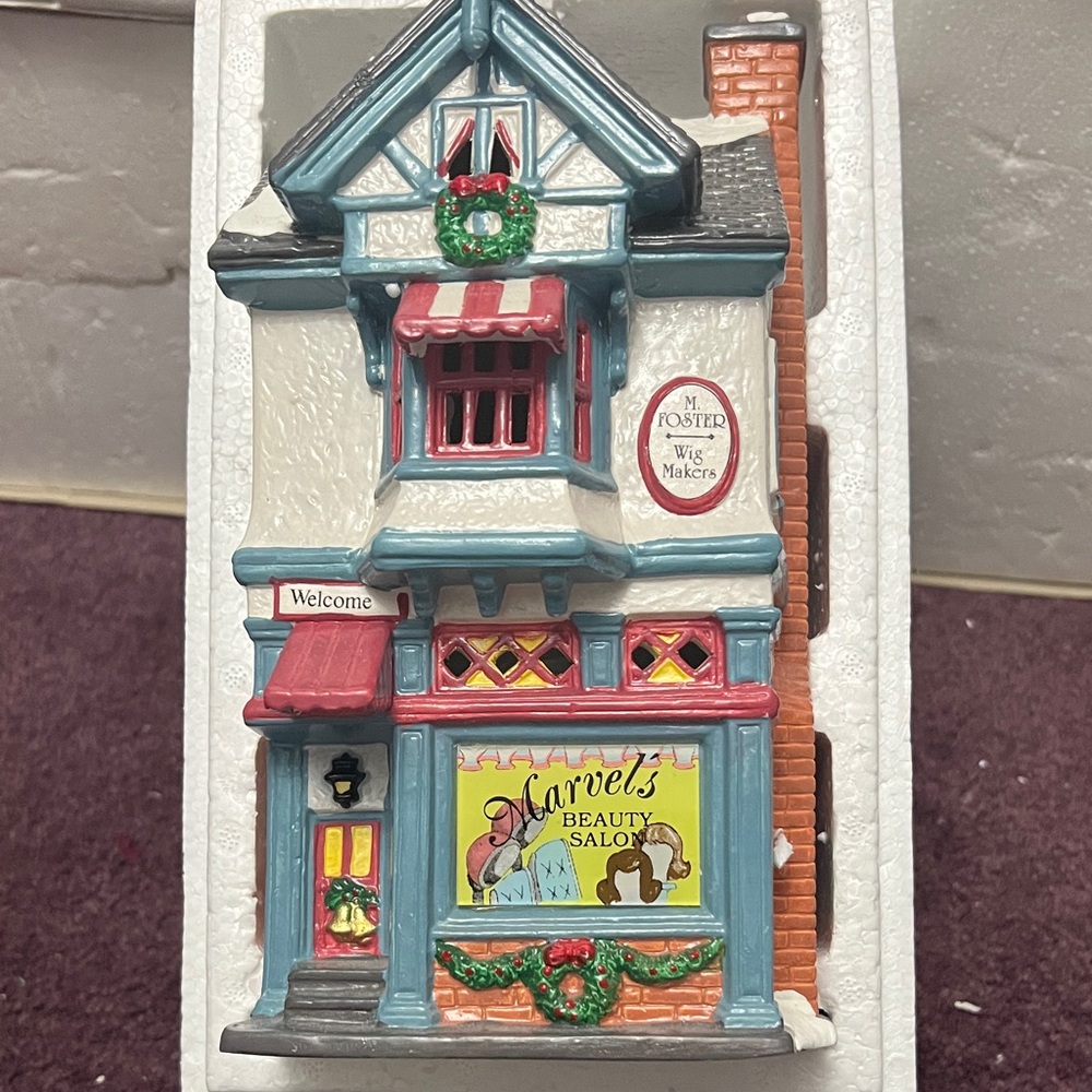 Charming Holiday Village Beauty Salon Decor